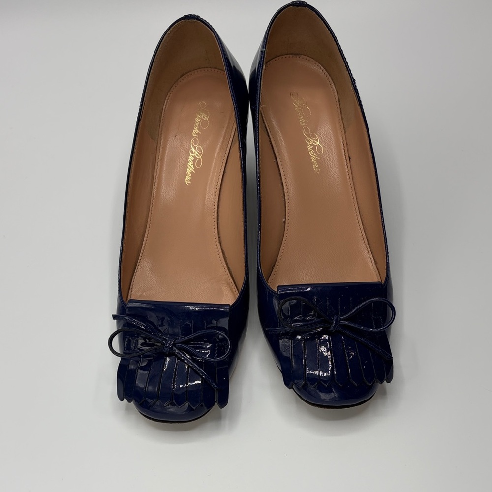 Navy Patent Leather Women's Shoes